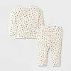 Baby Girls' 2pc Waffle Sweatshirt & Legging Set - Cat & Jack™ - 2 of 4