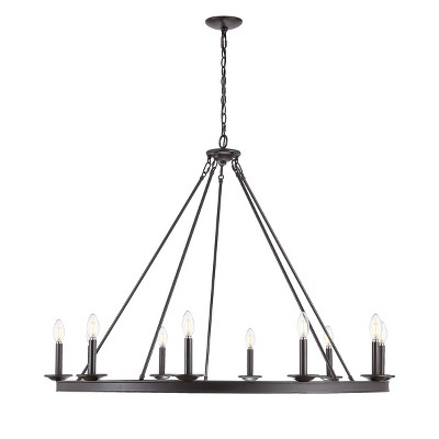 Telta 10-Light Oil Rubbed Bronze Candle Chandelier