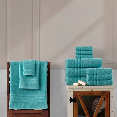 Hawmam Yellow Turkish Cotton 4-Piece Bath Towel Set