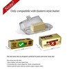 Bezrat Lead-Free Crystal Covered Modern French Butter Dish - 2 of 4