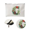 Unique Bargains Durable Flower Letter Makeup Bag 1 Pc - 3 of 4