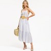 August Sky Women's Wide Stripe Midi Dress - 4 of 4