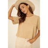 Slickblue Women's Taupe Mineral Washed Howdy Graphic T-shirt with Short Sleeves, Relaxed Fit, Size S-L - 4 of 4