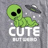 Men's - Instant Message - Alien Cute But Weird Short Sleeve Graphic T-Shirt - 2 of 4