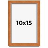 PosterPalooza | Photo Size Classic Brown Picture Frame - UV Acrylic, Foam Board Backing, Hanging Hardware - 2 of 4