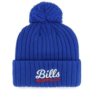 NFL Buffalo Bills Women's Flourish Knit Beanie: Team Logo Sports Apparel - 1 of 2