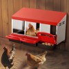 VEVOR Chicken Nest Box, 3-Compartment, 15 to 30 in Stable & Corrosion-Resistant Metal Nesting Boxes with Inclined Nesting Boxes, Bottom Holes - 2 of 4