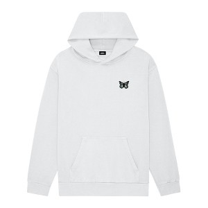 Dalix Butterfly Embroidery Relaxed Hoodie Soft Fleece Sweatshirt Fit Lounge Womens - 1 of 4