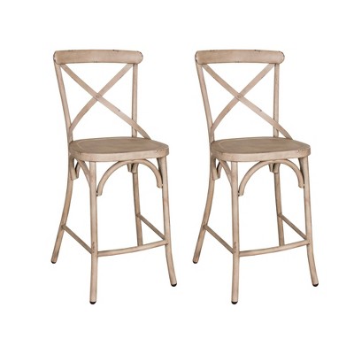 2pc Vintage Series X Back Counter Height Barstool White - Liberty Furniture