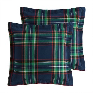 Spencer Plaid Woven Euro Sham Set of 2 - Levtex Home - 1 of 4