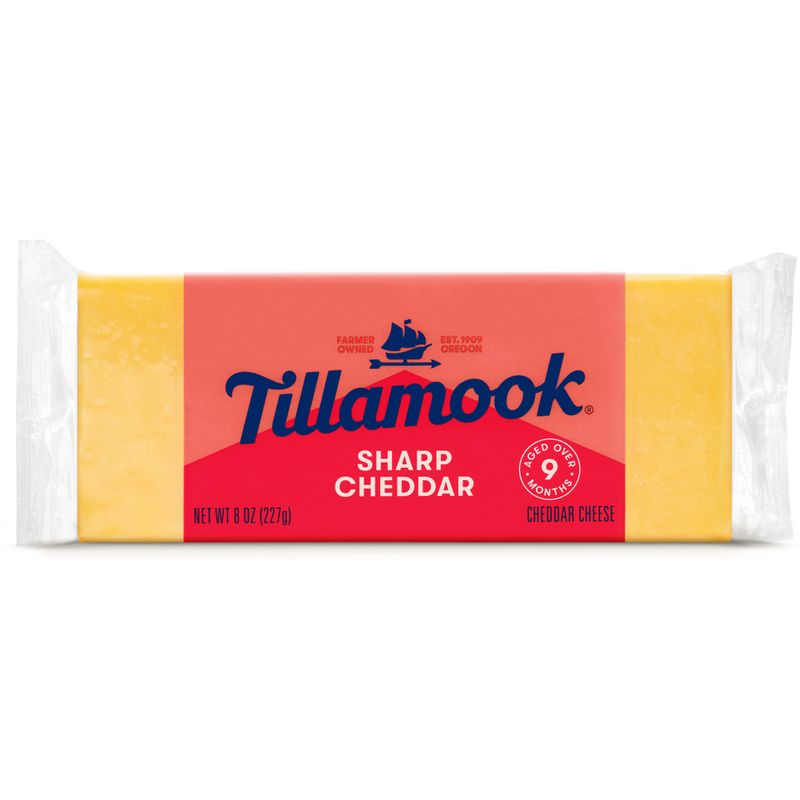 Tillamook Sharp Cheddar Cheese Block - 8oz, 1 of 7