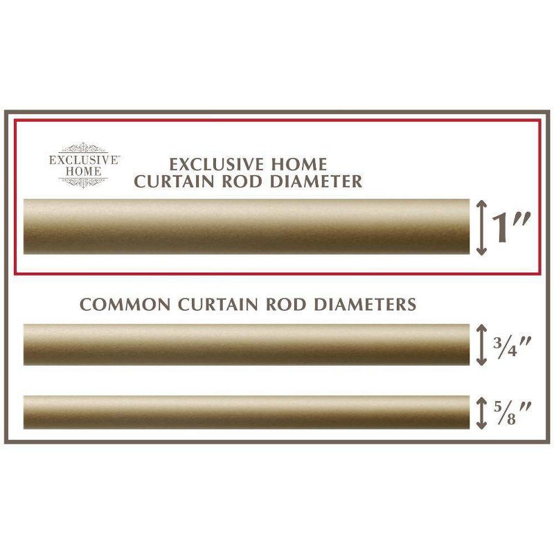 Exclusive Home Topper Curtain Rod, 3 of 7