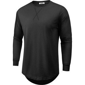 COOFANDY 2 pack Cotton Long Sleeve T Shirts Gym Shirts - 1 of 4