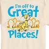 Men's - Dr. Seuss - I'm Off To Great Places Short Sleeve Graphic T-Shirt - 2 of 4