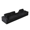 115" Corduroy L-Shaped Sectional Sofa with Reversible Chaise & Pillows - 4 of 4