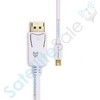 SatelliteSale Mini DisplayPort to Display Port DP Cable Male to Male 4K/30Hz 8.64Gbps Universal Wire PVC White Cord - image 3 of 4