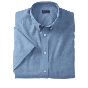 KingSize Men's Big & Tall Tall Wrinkle Free Short-Sleeve Oxford Dress Shirt - 1 of 4