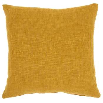 Kathy Ireland Ivory Pin Tucked 18 Square Throw Pillow - #395K3
