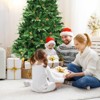 Tangkula 7.5'PE/PVC Artificial Pine Tree Pre-Lit Christmas Tree w/ 540 LED Lights & Pine Cones - 3 of 4