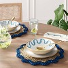 2pk Woven seagrass Charger Blue border - Threshold™ - 2 of 4