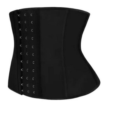 Wikineon 9 Inches Short Torso Sport Girdle Underwear Women 9 Steel Bones Latex Waist Trainer Corset Private Label