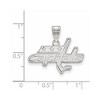 Black Bow Jewelry 14k White Gold Washington Capitals NHL Medium Pendant - 2 of 3
