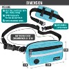 PetAmi Hands Free Dog Leash, Running Belt for Walking Jogging, Waist Zipper Pouch Fanny Pack with Waste Bag Dispenser - 2 of 4