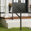 FUFU&GAGA Black Metal Stair Handrail for Indoor & Outdoor Use - 2 of 4