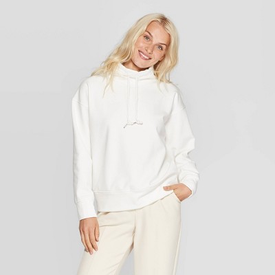 women's mock neck sweatshirt