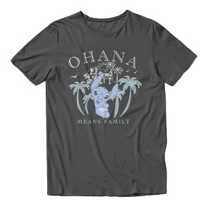 Disney Lilo & Stitch Mens Ohana Means Family Beach T Shirt