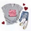 Simply Sage Market Women's Love Vibes Stars Checkered Short Sleeve Graphic Tee - 2 of 2