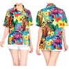 HAPPY BAY Hawaiian Shirts Womens Casual Summer Beach Party Short Sleeve Vacation Tops Blouse Shirt Dressy Colorful Dress Shirts T Shirts - 2 of 4