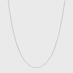 Sterling Silver Box Chain Necklace - Silver