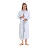 All-Season Unisex Cotton Terry Lounge Bathrobe with Embroidery by Blue Nile Mills - 4 of 4
