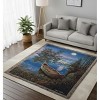 Tranquil Moonlight Bay Woven Throw – 50x60 inch Cotton Tapestry by Manual Woodworkers and Weavers - 3 of 3