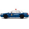 Rick Grimes' Ford Crown Victoria "Sheriff" Blue and White "The Walking Dead" (2010-2022) TV 1/32 Diecast Model Car by Jada - 4 of 4