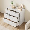 Nightstand 3 Chest of Drawers with Large Storage, Small Modern Bedside End Table for Living Room, Nursery, Entryway - 2 of 4