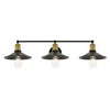 Elegant Lighting Etude 3 light brass and black Wall Sconce - 4 of 4