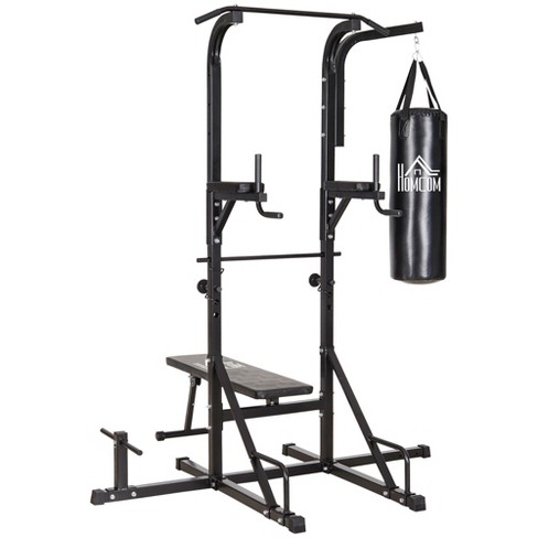  Power Tower Wide Pull Up Station,Workout Dip Station  Multi-Function Fitness Workout Equipment Used as Squat Rack Power (Wide) :  Everything Else