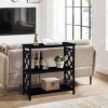 Solid Wood 3-Tier Console Table with Open Shelves for Hallway Bedroom or Living Room, 31.5 in Wide-3irtyhousy - 3 of 4