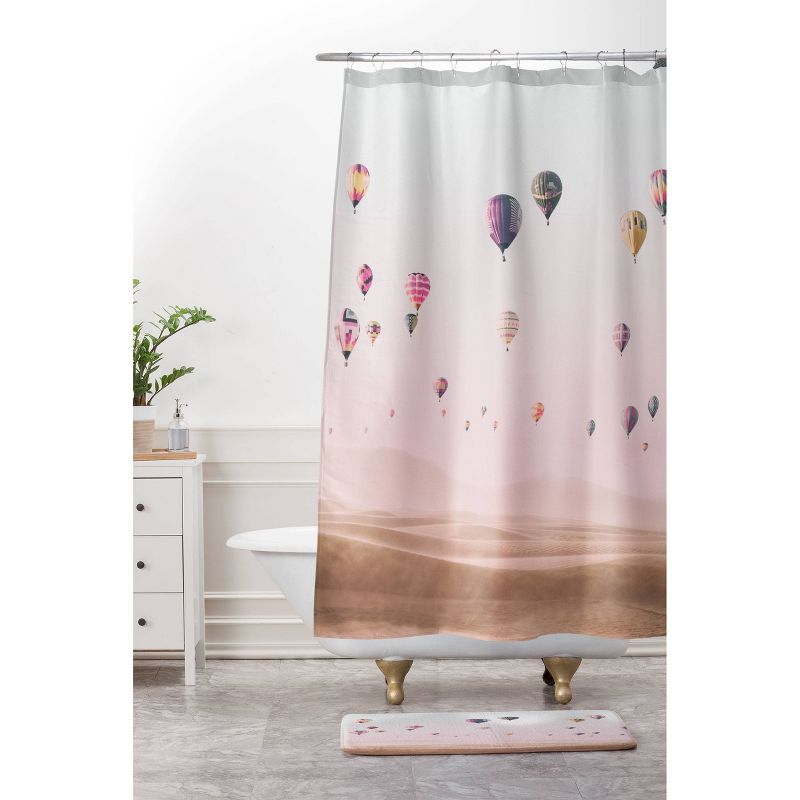 Sisi and Seb Around The World Shower Curtain Pink - Deny Designs, 4 of 6
