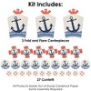 Big Dot of Happiness Ahoy - Nautical - Baby Shower or Birthday Party Decor and Confetti - Terrific Table Centerpiece Kit - Set of 30 - 3 of 4