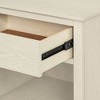 Sapphtopaz Night Stand with Drawer and Storage Space Farmhouse Side Table with Conical Solid Wood Legs, Nightstand for Bedroom, Living Room - 2 of 4
