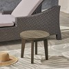 Dexmalle Outdoor 16" Acacia Wood Side Table - 3 of 4