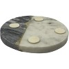 Amber Home Goods Dreamer Marble Coaster Set Great for Indoors or Outdoors for Wine Glasses, Tea Cups, Coffee Mugs or Juice Glasses (Set of 4) - 2 of 4