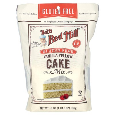 Bob's Red Mill, Vanilla Yellow Cake Mix, Gluten Free, 19 oz