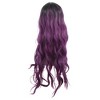 Unique Bargains Women's Lady Curly Human Hair Wigs 28" with Wig Cap - 4 of 4