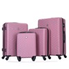 Dexmalle 4-piece ABS lightweight suitcase with rotating wheels - 2 of 4