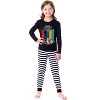 DC League of Super-Pets Unisex Boys Girls Comic Krypto Ace Sleep Pajama Set Black - 3 of 4