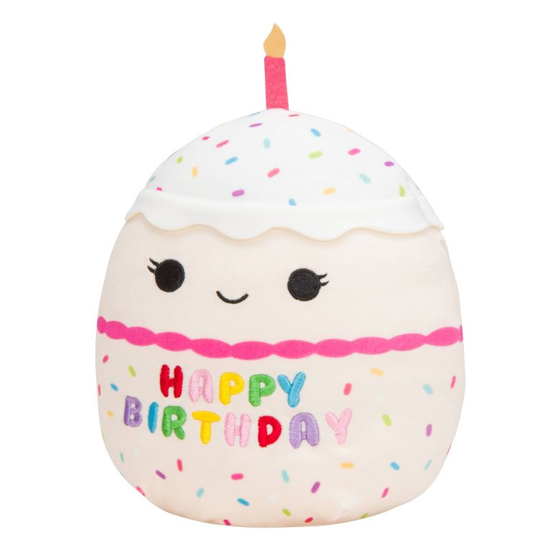 Squishmallows 14&#34; Lyla Vanilla Cake with Candle, 4 of 8
